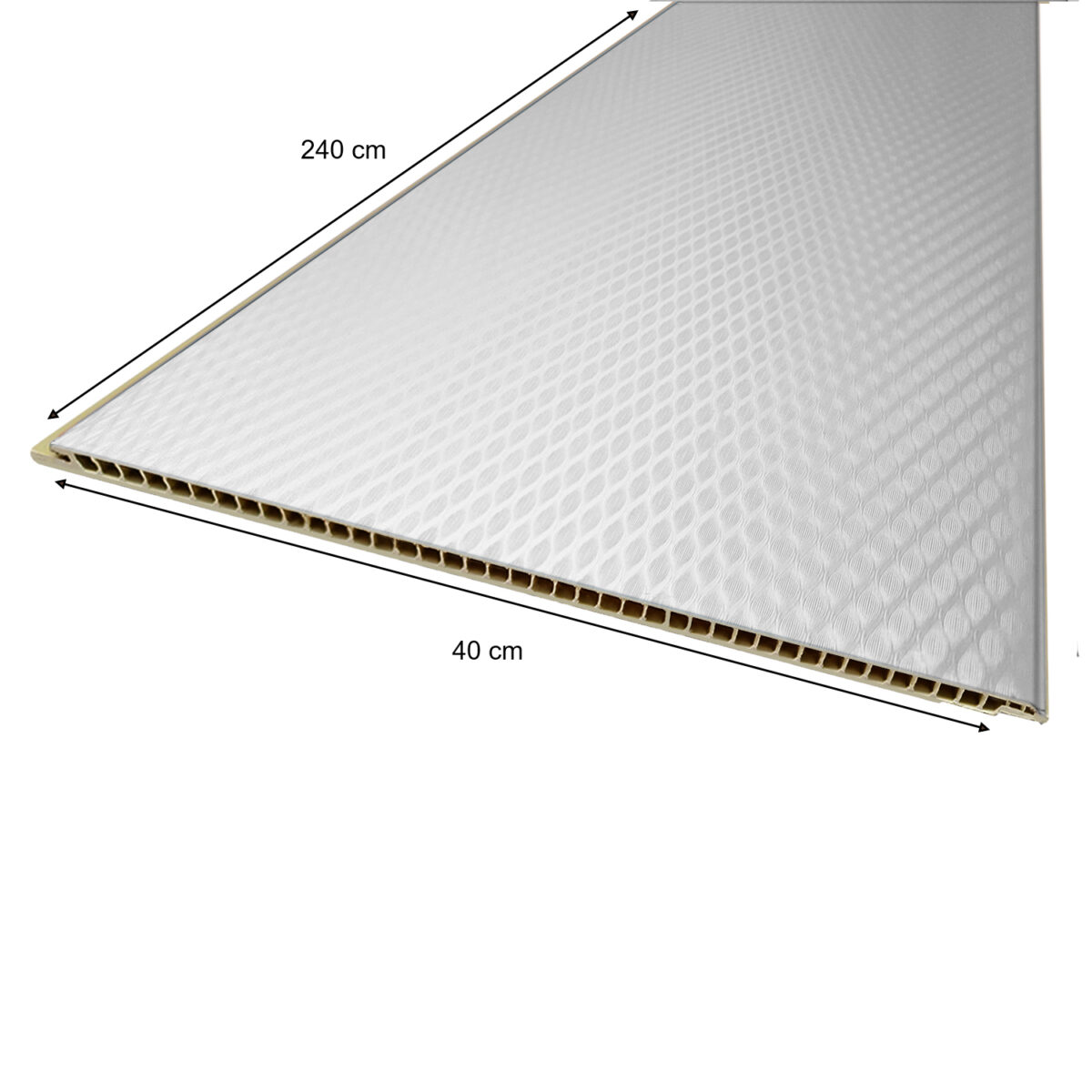 Revestimiento de muro interior diseño plateado forro pared panel - Imagen 2