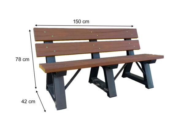 Revestimiento NOT-WOOD BANCO URBANO 2 PERS MEDIDAS 1