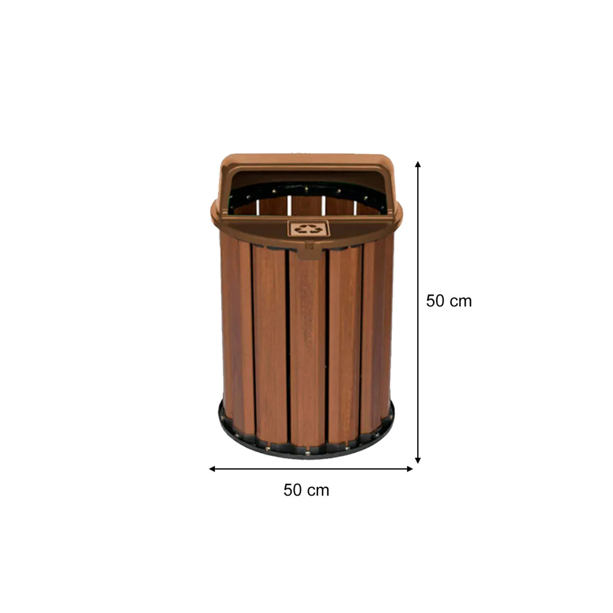Eco Basurero 67 LT brown - Imagen 2