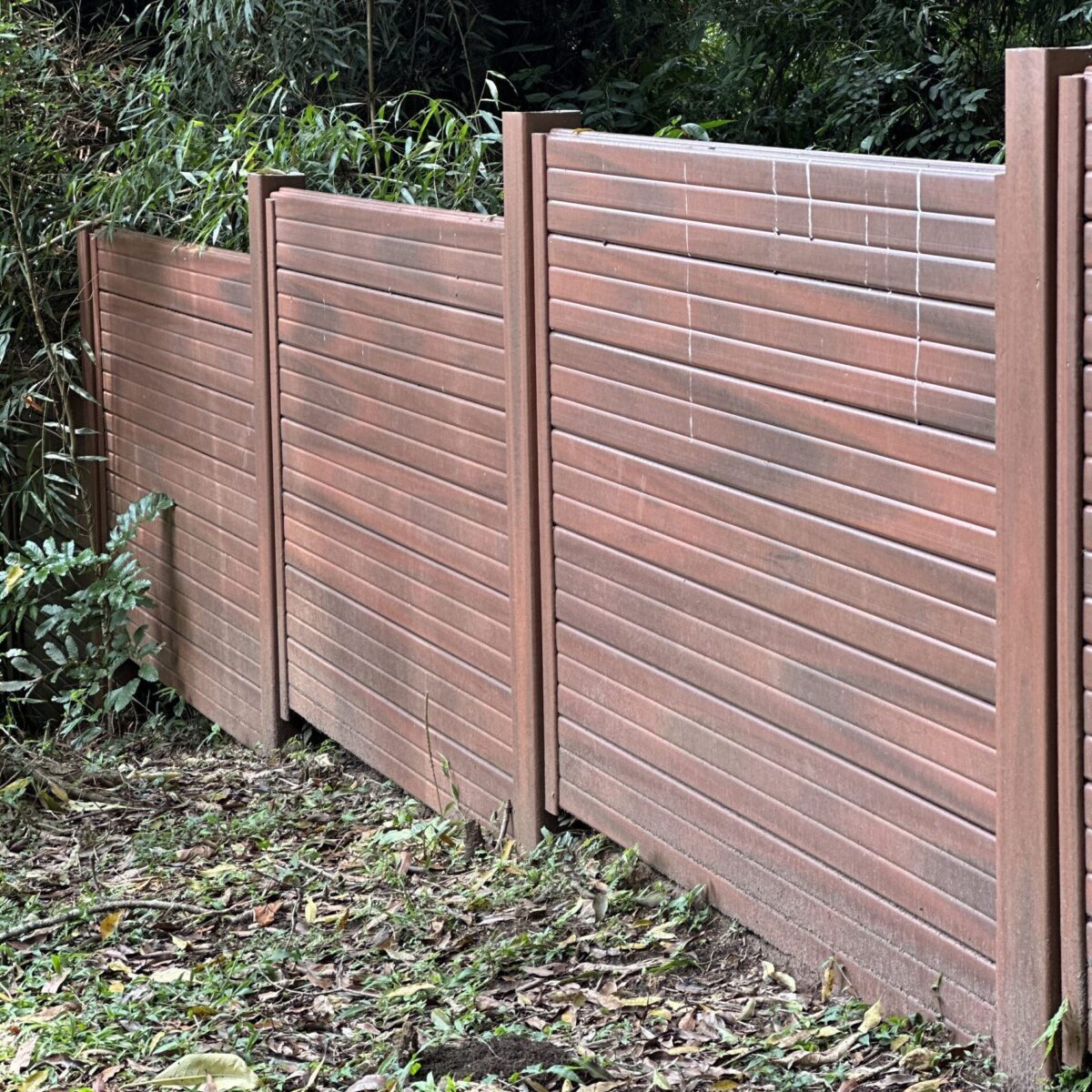 Revestimiento muro prefabricado pandereta exterior diseño nogal - Imagen 5