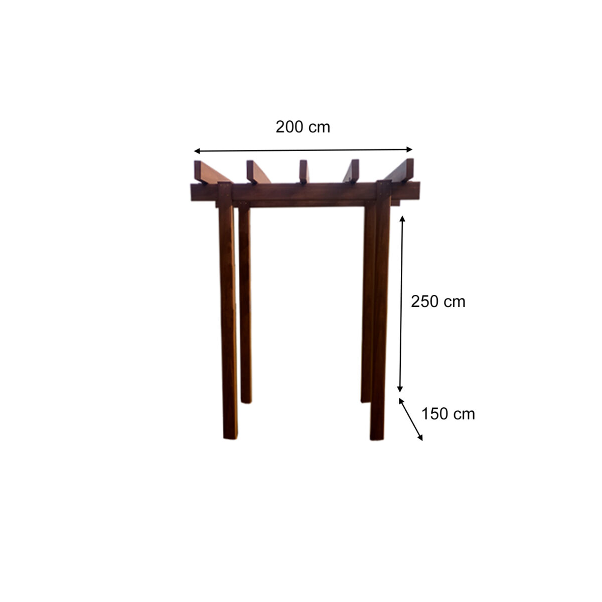 Pergola prefabricada biomadera 300×210 cm - Imagen 3