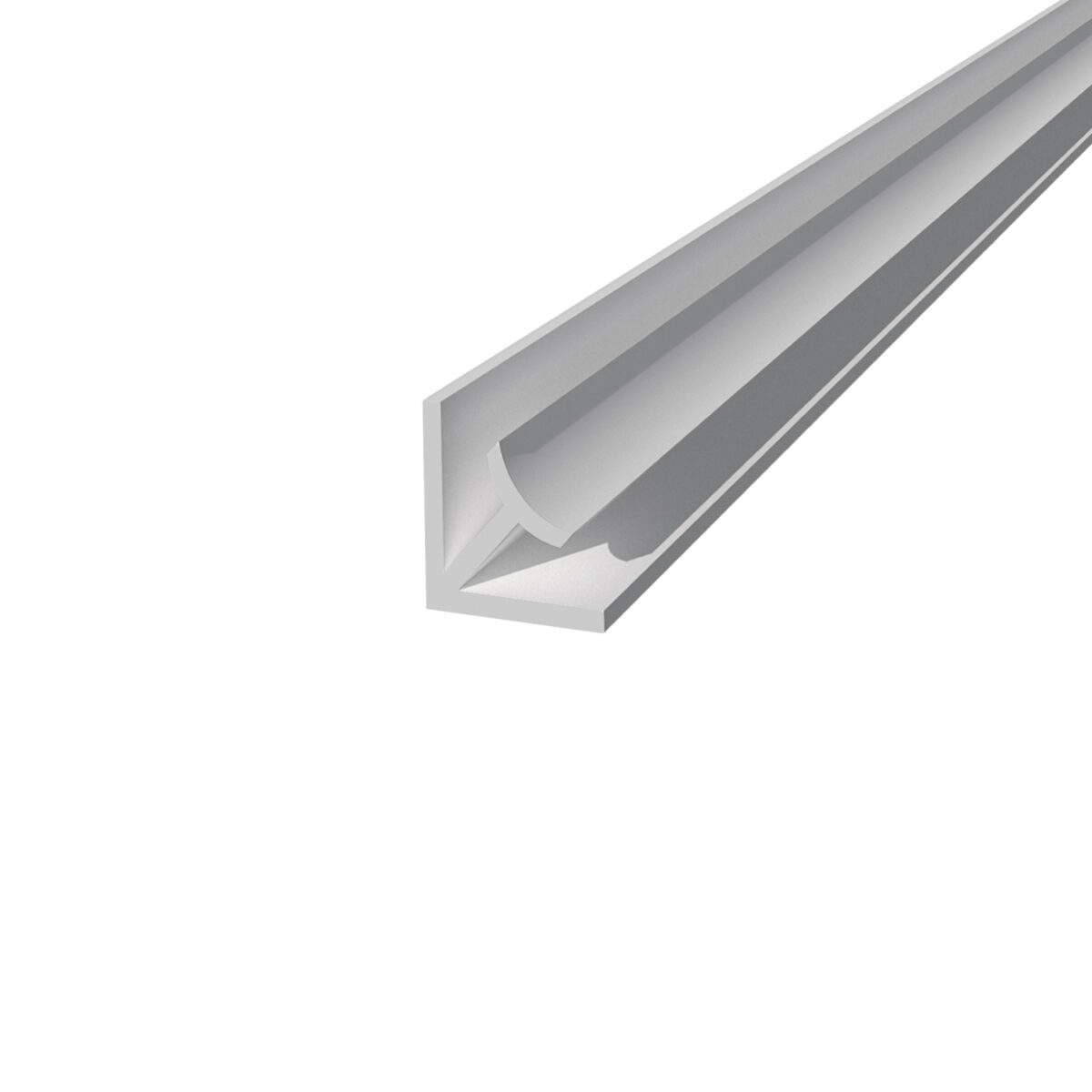 Perfil PVC 12 mm esquina interior blanco 300 cm para panel alveorlar aplicación muro cielo