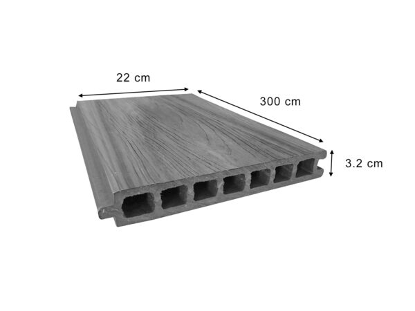 Revestimiento NOT-WOOD Plankwood Ceniza Medidas