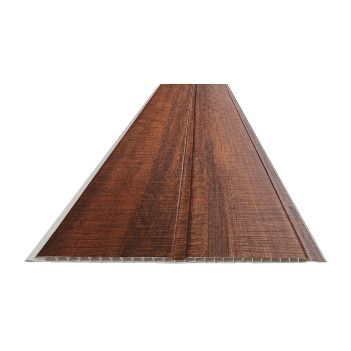 Revestimiento de cielo PVC interior diseño tableado alerce