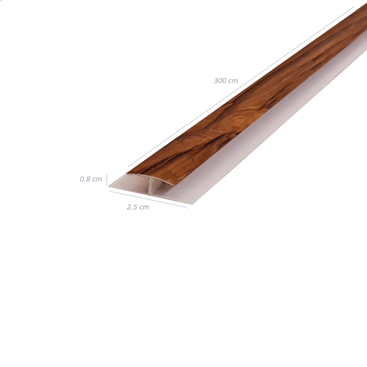 Perfil PVC unión H sherwood 300 cm para panel alveorlar aplicación cielo muro - Imagen 2