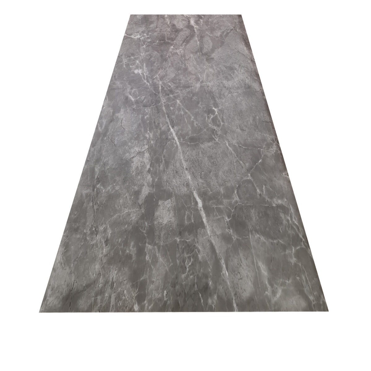 Revestimiento UV muro interior baño u cocina tipo mármol diseño petra gris oscuro 240x61cm