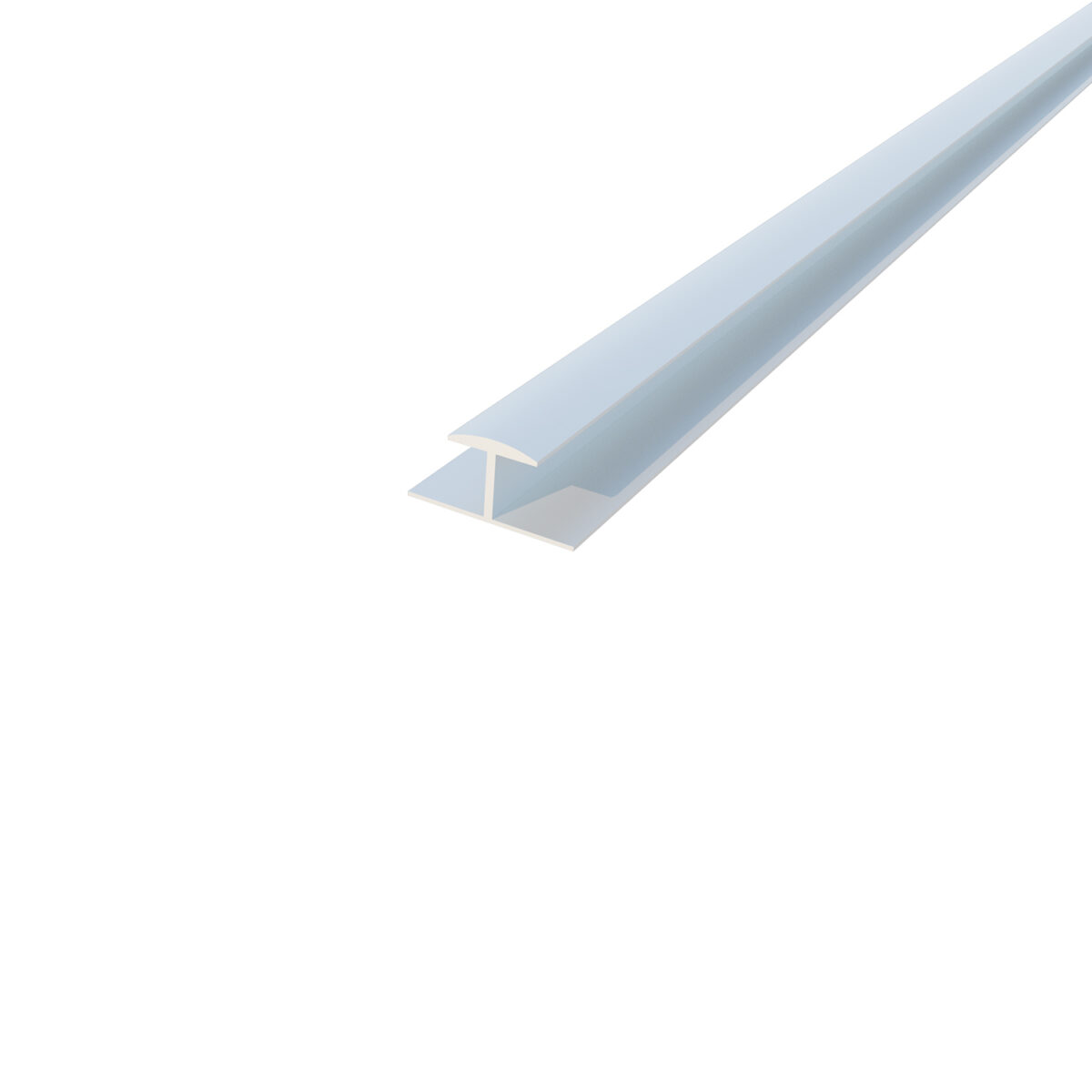 Perfil PVC 12mm unión H blanco 300 cm para panel alveorlar aplicación cielo