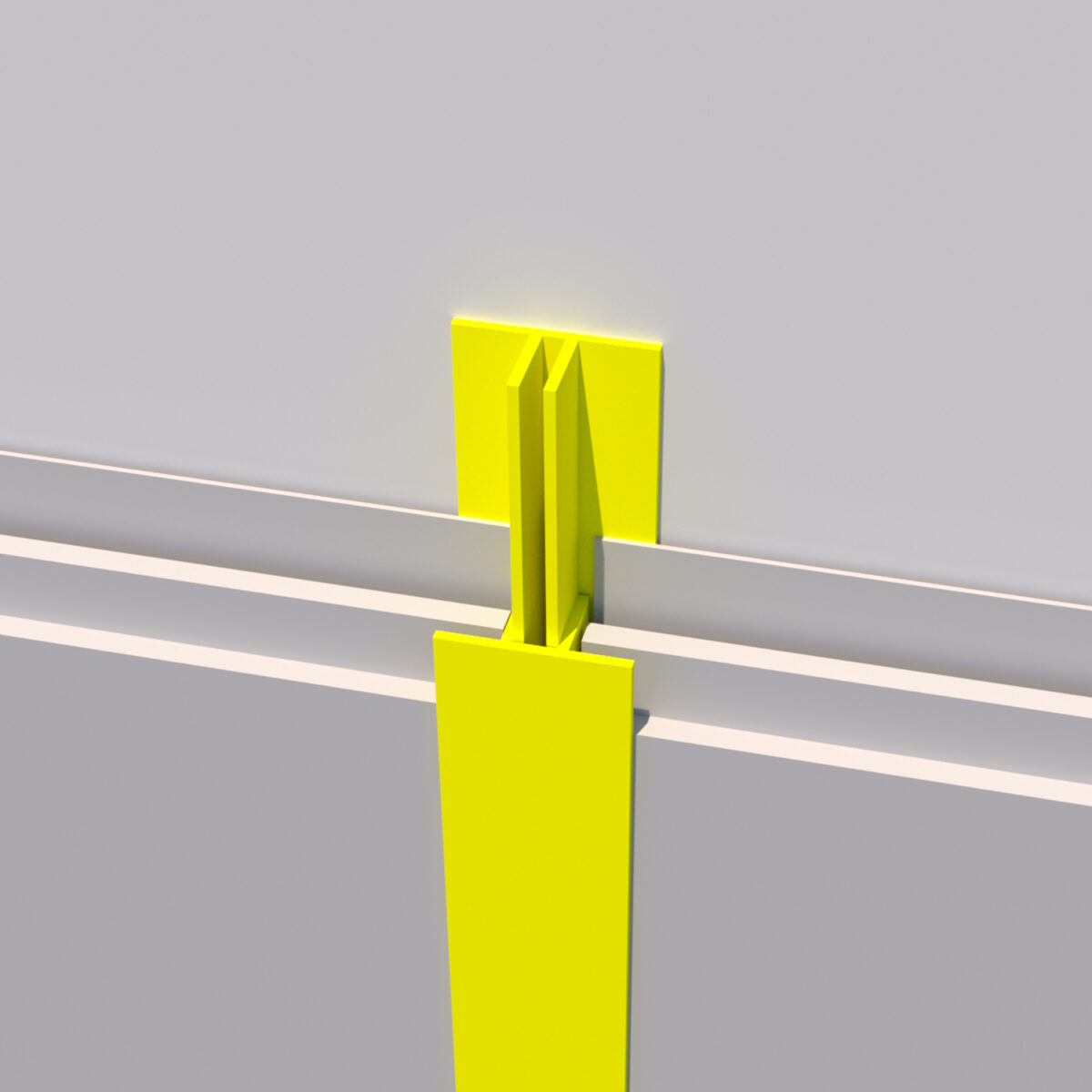 Perfil PVC 12mm unión H blanco 300 cm para panel alveorlar aplicación cielo - Imagen 3